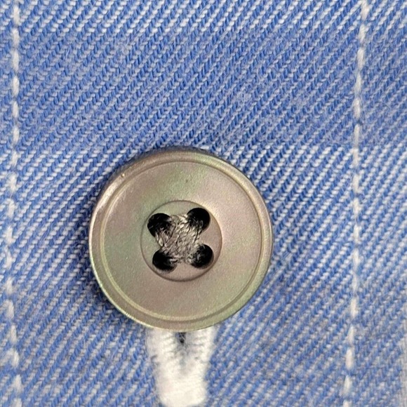 UNTUCKit LS Button Up Shirt Blue Plaid Cotton Mens Big Tall XXL Tall Fiano - Picture 8 of 11